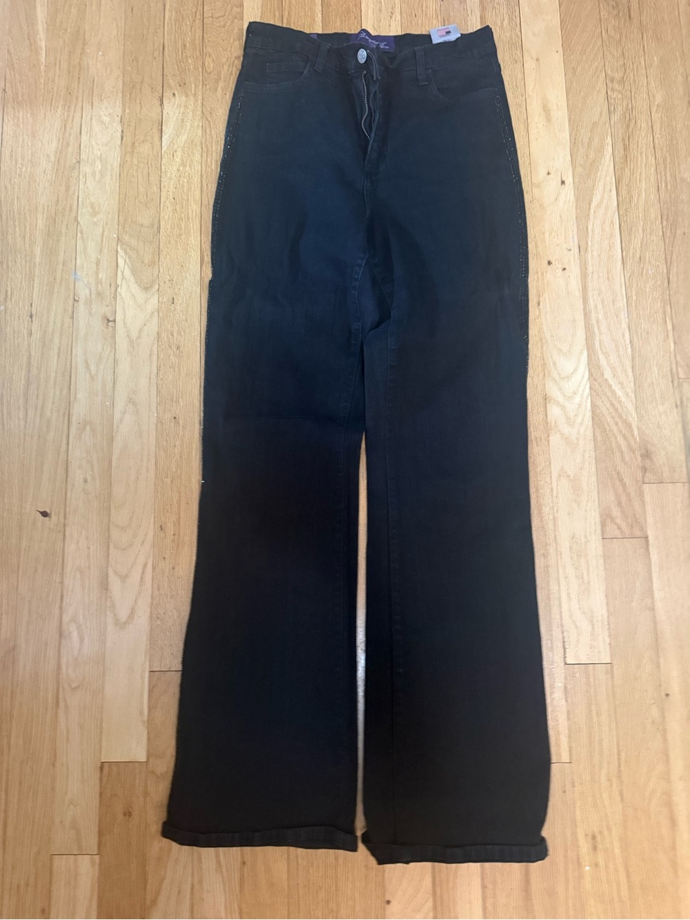 NYDJ not your daughter’s jeans, black with embellishment down the leg